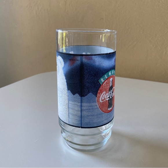 Vintage 1995 Coca Cola Always Cool Polar Bear Drinking Glass Single Cup 16 Oz - Picture 4 of 6